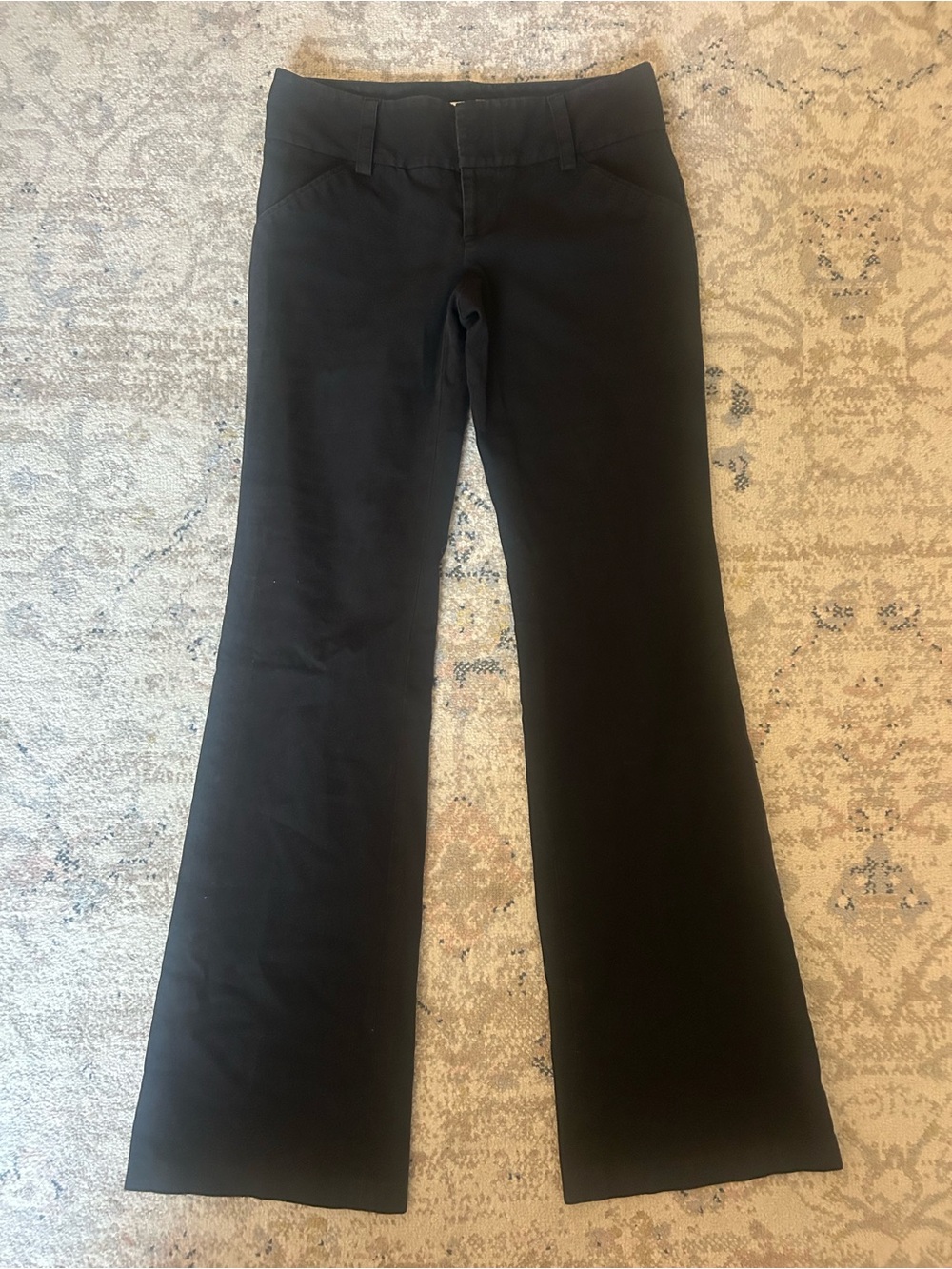 Alice + Olivia Black Trouser Pants
